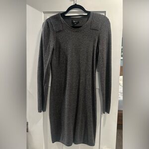 Aqua cashmere grey sweater dress